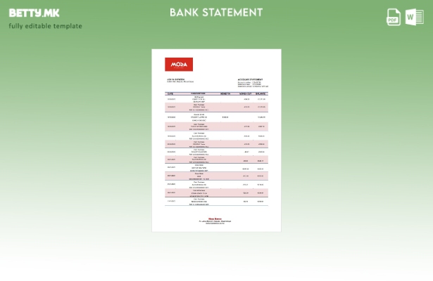модерен стил Шаблон за збор за извод од банка Мозамбик Моза